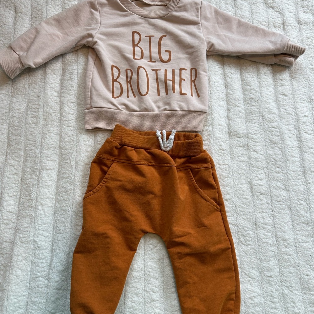 Big Brother BABY Tan and burnt orange Bottoms